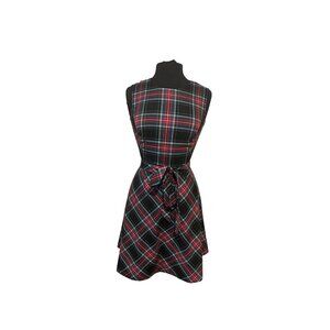 Draper James Women’s Size 2 Sleeveless Stewart Tartan Plaid Dress with Waist Tie